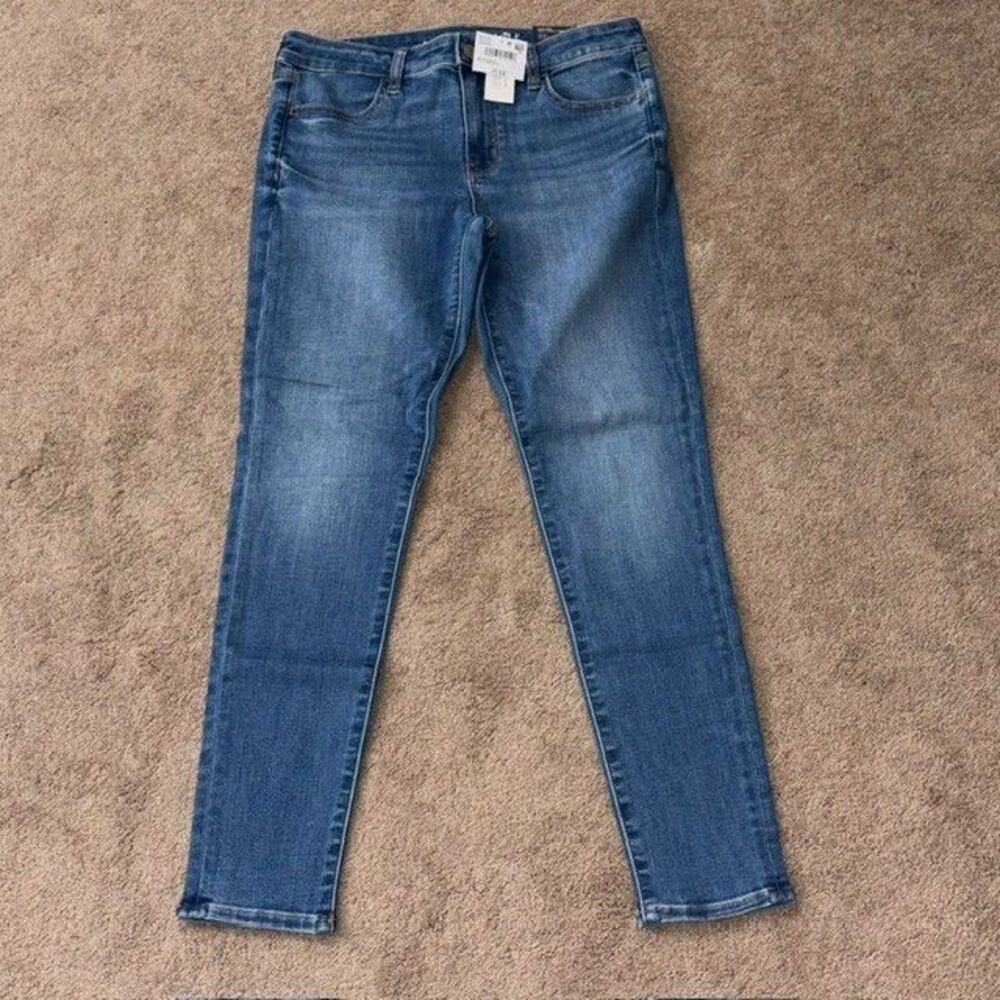 American Eagle Low Rise Jeggings Next Level Stretch Sz 10 30W Blue Jeans NWT